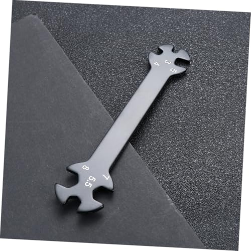 6-in-1 RC Wrench Tool for Turnbuckles Multifunctional Black Rod Wrench for RC Cars Sturdy Repair Tool Adjustable Features for Hobbyists