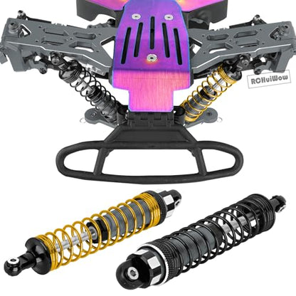 RC Alloy Shocks Absorber Upgrades Part 1/10 Big Rock Granite Senton 3S BLX & Mega550,1/8 Typhon 3S BLX & Mega550,Metal Front Rear Shocks Absorber 4PCS,Titanium