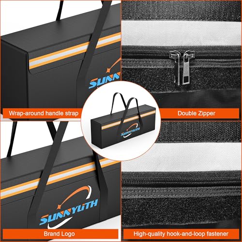 E-Bike Fireproof Battery Safe Bag Explosionproof Waterpprof - Large Capacity Fireproof Lipo Pouch with Double Zipper for Lithium ion EBike Battery Charging & Storage (19.29*4.33*7.09 in) - size: 19.29×4.33×7.09 in