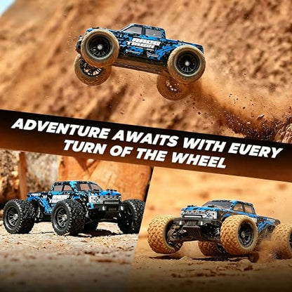 HAIBOXING RC Cars 1/18 Scale 4WD Off-Road Monster Trucks with 36+KM/H High Speed, 2.4 GHz Remote-Controlled Electric All Terrain Waterproof Vehicles with Rechargeable Battery for Kids and Adults RTR