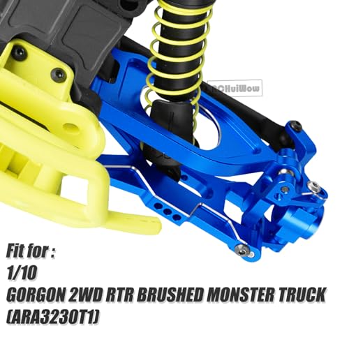 RC Alloy Aluminium Caster Block C Hub & Steering Blocks & Rear Stub Axle Carriers Upgrades Part for 1/10 Gorgon 2WD RTR Brushed Monster Truck(ARA3230T1),Navy Blue - color: Navy Blue(1set)