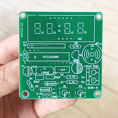 ISolderStore Soldering Practice Kit 4-bit Clock Kit Electronics Kit DIY Kit Soldering Project Soldering Practice Kits Soldering Projects