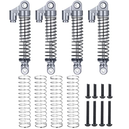 RC Shocks 56mm Adjustable Long Shock Absorber Damper for 1/18 TRX4M Crawler Car(Titanium) - color: Titanium