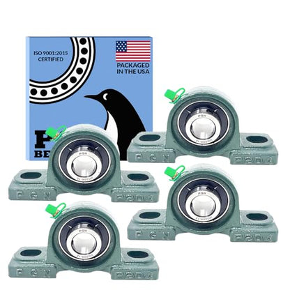 PGN UCP204-12 (4 Pack) Pillow Block Bearing - 3/4" Bore Self-Aligning - size: 4, style: UCP204-12