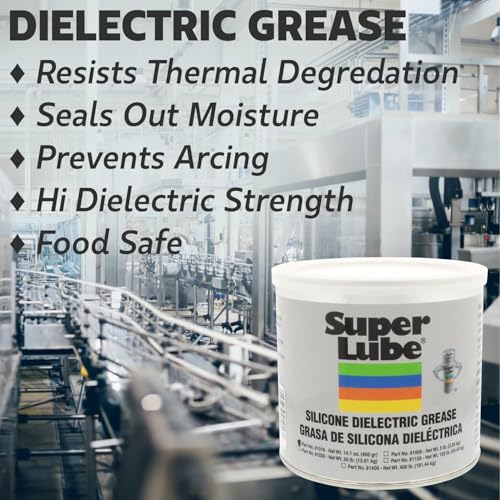 Super Lube 91003 Silicone High-Dielectric and Vacuum Grease, 3 oz. - size: 3 oz Tube