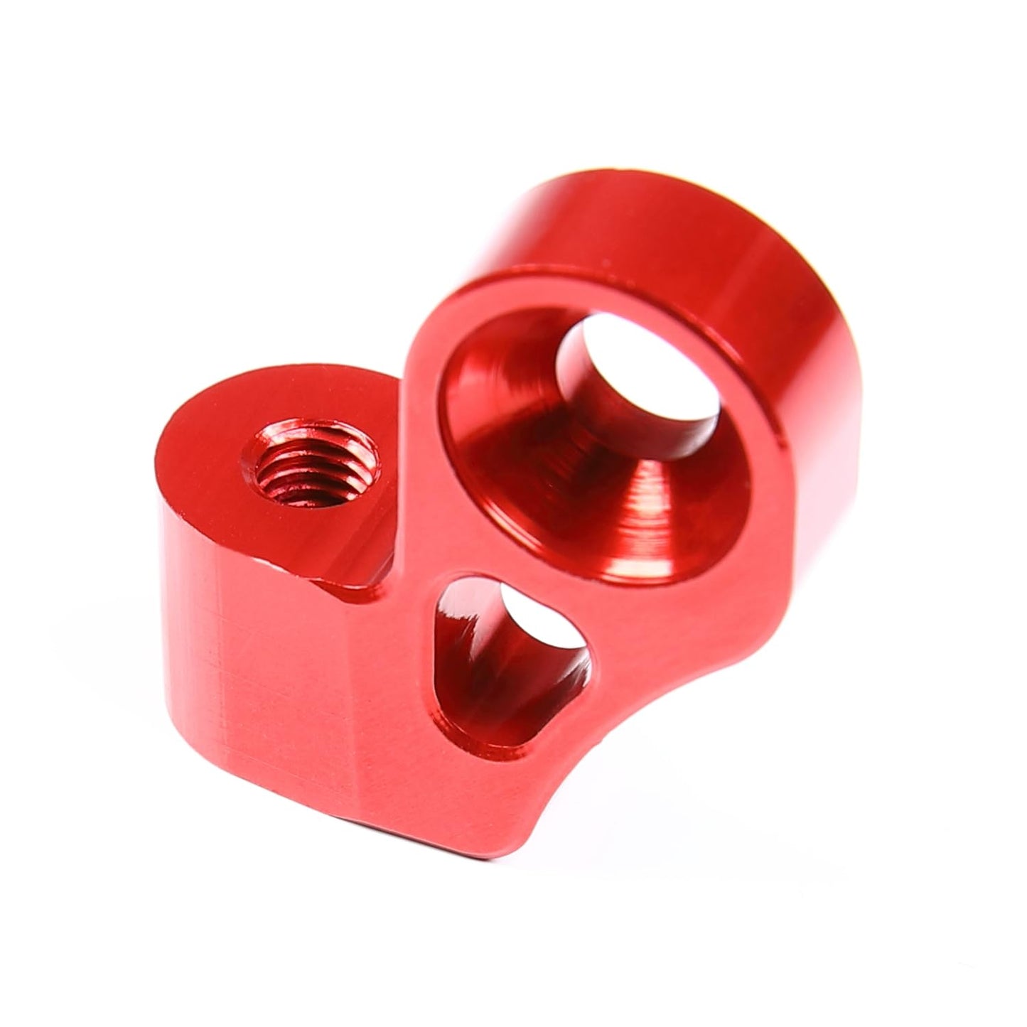 CNC Aluminum Metal Clutch Fixed Mount for 1/5 RC Car HPI rv Baja 5b 5t 5sc SS Engine Upgrade Part (Red) - color: Red