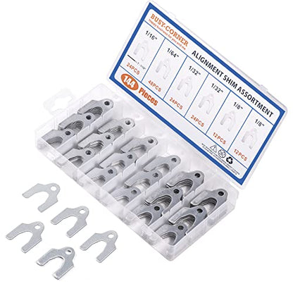 Auto Alignment Body Shims Assortment Kit 1/16" 1/64" 1/32" 1/8" (144 Pieces) BUSY-CORNER