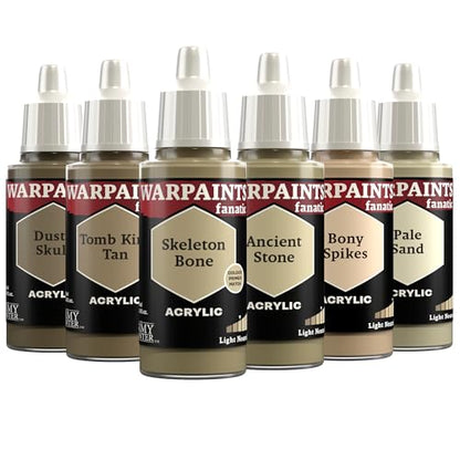The Army Painter, Warpaints Fanatic Flexible Triad: Light Neutrals 6x18ml | Quality Acrylic Miniature Hobby Model Paint Set for Dnd & Warhammer 40K Figures