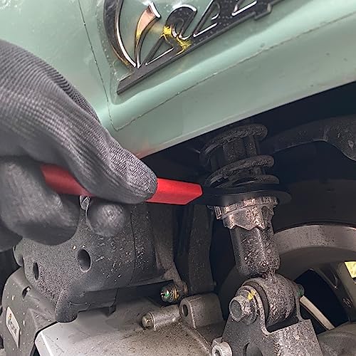 9Pcs Coilover Spanner Wrench Set, Adjustable Shock Wrench Universal Carbon Steel Spanners for Most Coil Over Shock Adjustments - color: Red