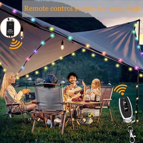 Wireless Switch12V,2 Way Mini Remote Switch 10A Relay. | DC 5V/12V/24V/48V Wireless Switch with 328FT Long Range for Motor,LED Light,Fan,pump,Garage projects, or DIY Electronics. - size: 5V-48V 2way remote switch-10A Relay