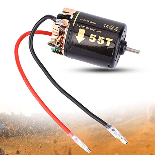 RC Motor, 35T 45T 55T Universal RC Model Car 540 Brushless Motor for Big Trucks Climbing Car Model Motor Replacement Accessory (55T)