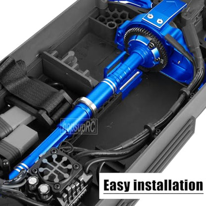 RC Suspension Arms Set&Steering Block Knuckles&Drive Shaft Axles Upgrades Part for 1/10 Kraton Outcast 4S V2 BLX,CVD Driveshafts Suspension Arms Hubs Caster Blocks.Navy Blue(Only Fit V2) - color: Navy Blue(2pcs)
