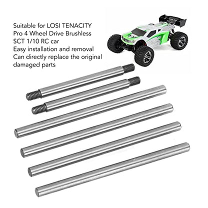 RC Car Suspension Parts, Hingepin Kingpin Set Steel Arm, Durable Lightweight for 1/10 Scale RC Buggy Off Road Truck Enthusiasts