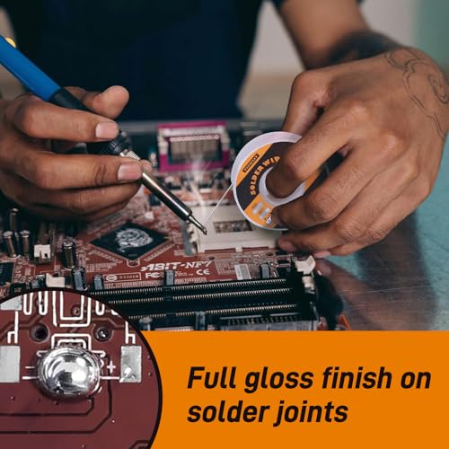 TOWOT 63-37 High Purity Tin Lead Rosin Core Solder Wire for Electrical Soldering, Content 1.8% Solder Flux (0.6mm, 50g) - style: High Purity 0.024Inch 0.11LB