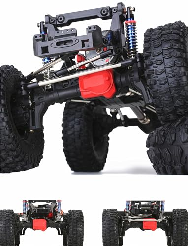 TRX-4 Portal Axle Set Upgrade, Complete Nylon Front Rear Axles with Differential Lock for 1/10 RC Car Crawler TRX-4 Defender Bronco TRX4 Chassis DIY
