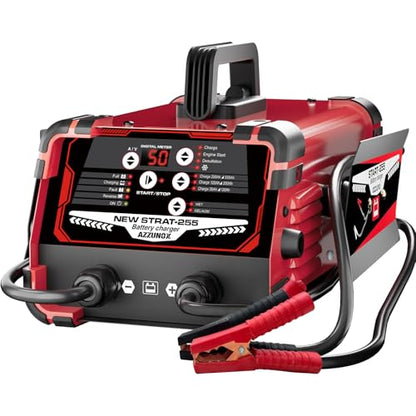 12V/24V Car Battery Charger Maintainer, Max 50A Fast Charging | 250A Cranking Engine Starter, Auto Battery Maintainer, Desulfator, Repair & Winter Modes for AGM Gel Deep Cycle Batteries - color: 50A