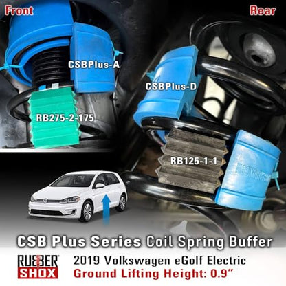 RubberShox CSB Plus, Size D, Coil Spring Buffer/Spacer | 60A hardness, universal fitment - color: CSB Plus, size: D