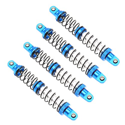 4Pcs Metal Shock Absorbers Oil Damper Adjustable RC Crawler Shock RC Damper Springs Compatible With 1/10 Axial SCX10 II 90046 Traxxas TRX4 RC4WD D90 TRX6 Redcat Gen 8 RC Crawler Car(90mm) - size: 90MM
