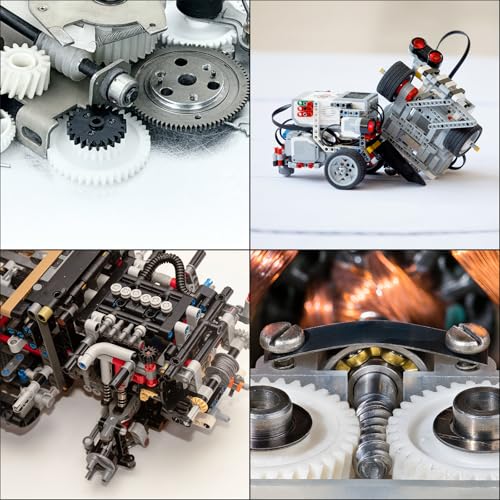 MECCANIXITY 20 Pcs Plastic Gears 18 Teeth Plastic Motor Gear Model 182A Reduction Gear for RC Car Model DIY Robot (White, Module 0.5) - style: 18 Teeth