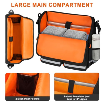 Wheelchair Bags to Hang on Back,Wheelchair Backpack Bag,Wheelchair Accessories Pouch Storage Bag with Thermal Insulation Pocket for Adults & Senior,Bag Only(14 x 6 x 14.5 inch)