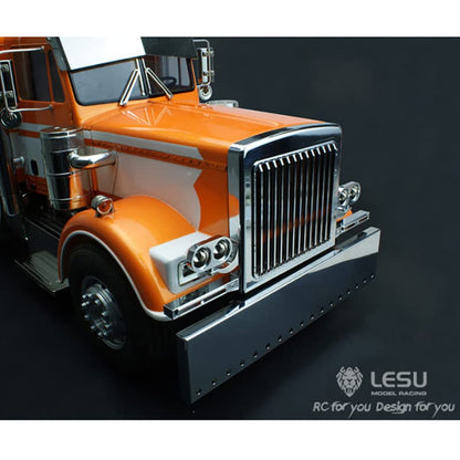 Metal US in Stock Front Net Bumper Compatible with DIY Lesu Rc 1/14 Tractor Truck Car