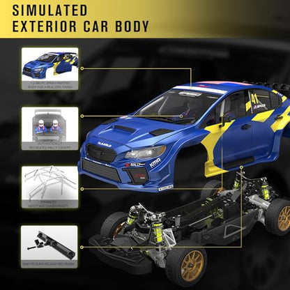 RIAARIO 1/10 Brushless RC Car, RTR, 40+ MPH, 4WD, Carbon Fiber, Ages 14+ | 3652-3300KV Brushless Motor, Gyro, Waterproof, 80A ESC, 3S Lipo, 11KG High-Torque Servo, 1.2MM PC Body Shell, Metal Chassis - color: Rtr
