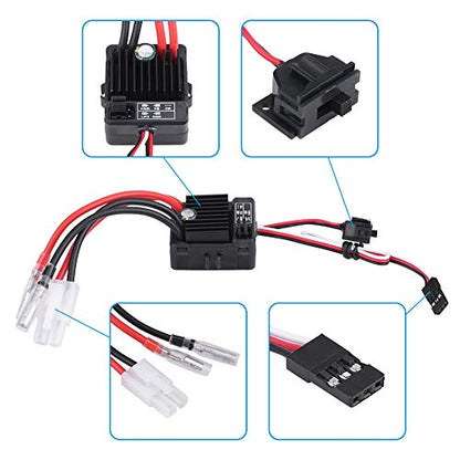 60A ESC Brushed, RC Car ESC Brushed Durable Brushed ESC, Dustproof 1060 60A for RC Car Monster