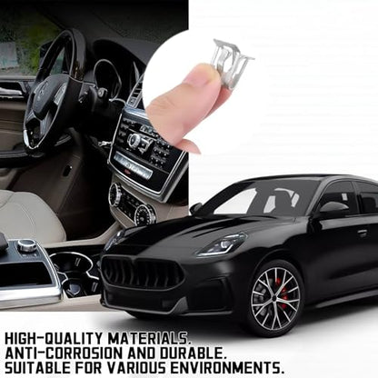 100PCS Metal Trim Panel Spring Clip,10 Different Sizes Car U-Clip Trim Moulding Clip Kit ReplacementOEM#4A0-867-276A, Body Fastener Clip Compatible with VW Audi Toyota Ford Mazda
