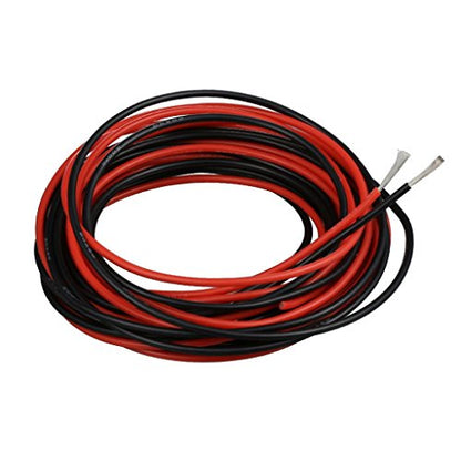 BNTECHGO 20 Gauge Silicone Wire red and Black Each 10ft Flexible 20 AWG Stranded Tinned Copper Wire - size: 20 gauge silicone wire 10ft and 10ft