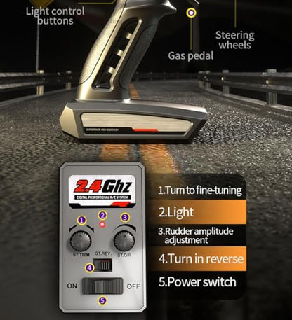 ZLL Beast SG116 MAX Brushless 1/16 Scale 4WD, for Adults, UP to 80KMH RTR RC Truck with 35A 3 Wire ESC, 2.4GHz Remote Control