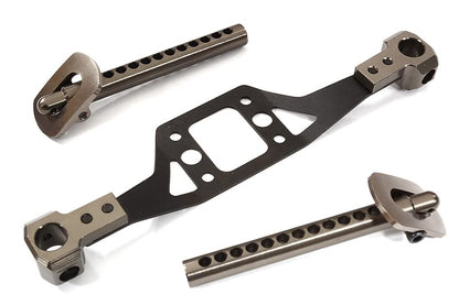 Integy Machined Alloy Rear Body Posts w/Mounts for Associated DR10 Drag Race Car RTR