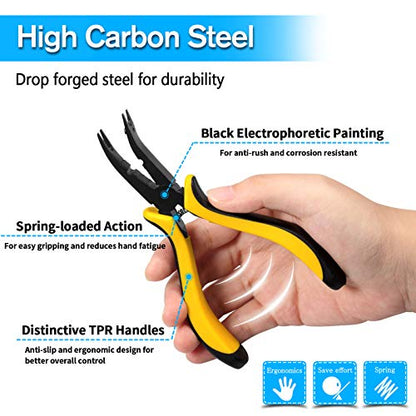 SPEEDWOX 3 Pcs RC Vehicle Tool Set: Diagonal, Long Nose, Ball Link Pliers for RC Helicopter, Plane, Car Repair & Modeling