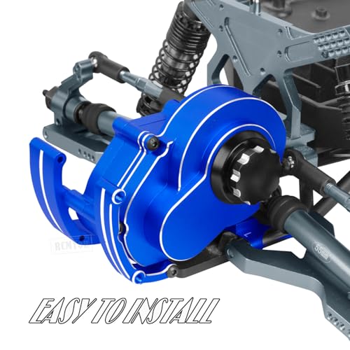 Aluminum Transmission Gearbox & Drive Shaft Axles Upgrades Part for 1/10 Slash 2WD(VXL),Stampede 2WD(VXL) 2WD,Rustler 2WD(VXL),Navy Blue - color: Navy Blue - (Transmission Gearbox & Drive Shaft)
