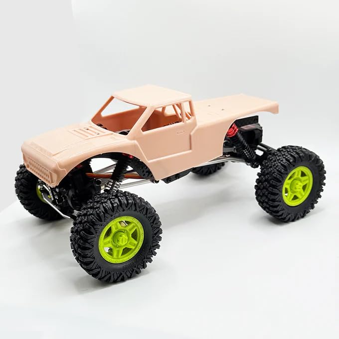 furitek 1/18 RC Crawler TerraX Active Pro 4WS – 1/18 ARTR RC Rock Crawler Remote Control Car w 4-Wheel Steering, Full Kit RTR Ready-to-Run 2-in-1 Outrunner Brushless System - color: Champagne Nude