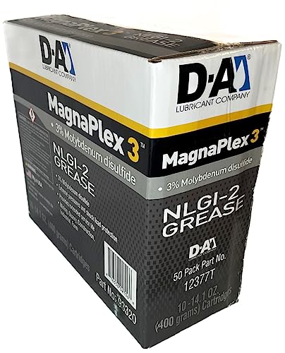 Magnaplex 3 | NLGI 2 | 14oz Grease Tubes | 10 Tube Case | 3% Moly | Lithium Complex Grease | High Temperature Protection | Extreme Load Protection | Multipurpose Grease