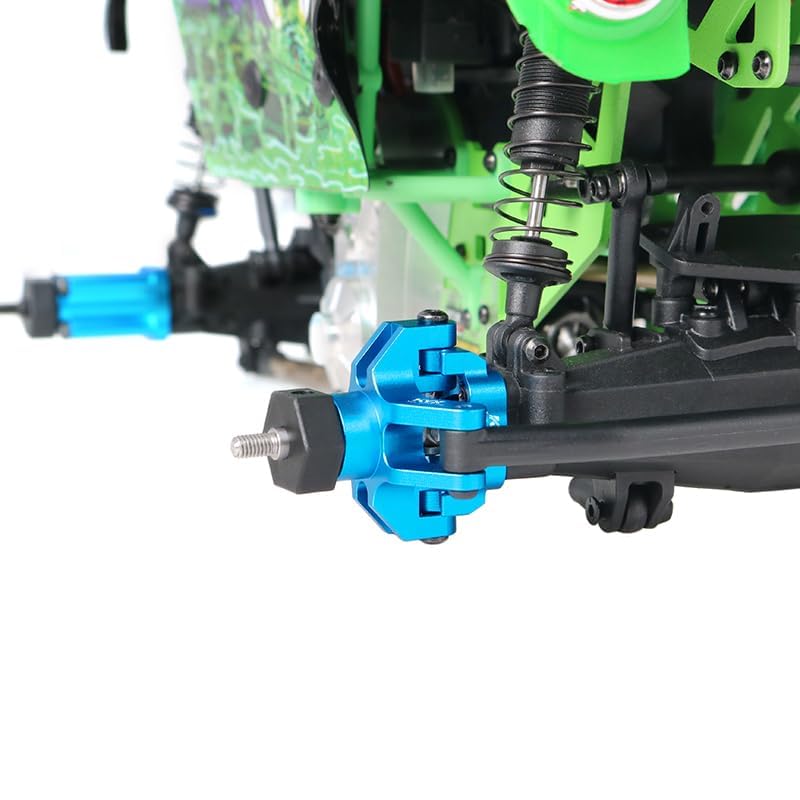 KYX Racing Aluminum Spindle Carrier Set Black Upgrades Parts Accessories for 1/18 RC Car LOSI Mini LMT 4X4 Monster Truck