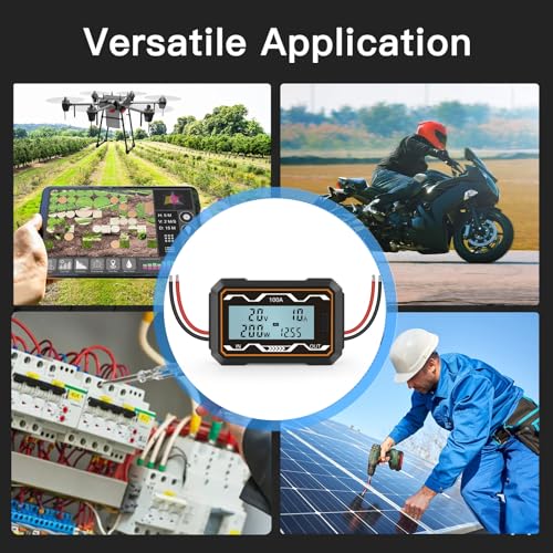 Battery Consumption Performance Meter 100A LCD Display Voltage Current Watt Power Analyzer