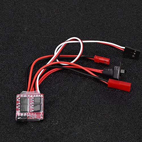 20A Brushed ESC Electronic Speed Controller with Brake for RC Car Boat Black 25 * 24mm 14g