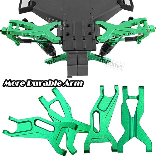 Upgrades for 1/10 Slash 2WD(VXL),RC Shocks,Suspension Arm,Caster Block,Steering Blocks,Stub Axle Carriers,Steering Bellcranks,Shock Tower,Camber Links,Drive Shaft,Hex Hub Adapters,Green - color: Green - Upgrades