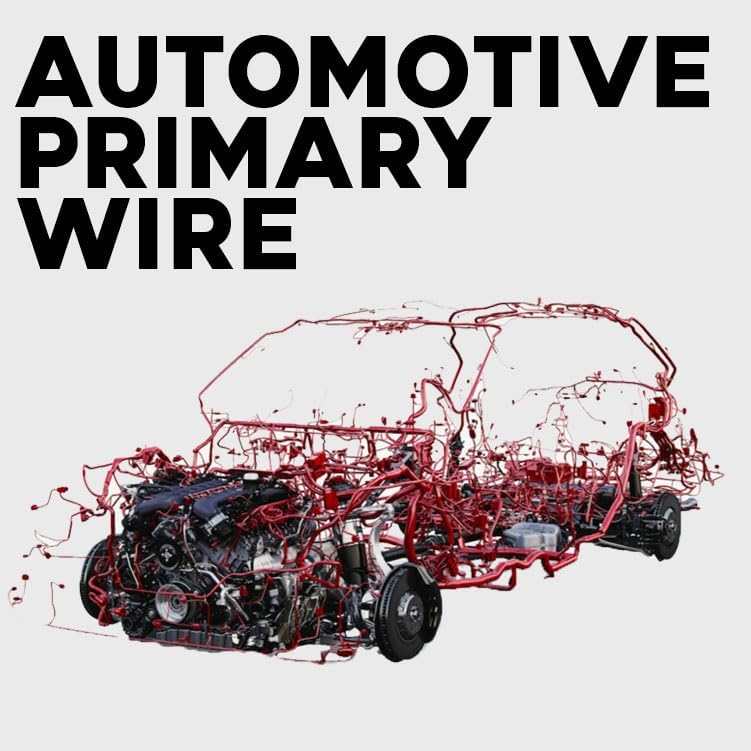 10-Gauge Automotive Primary Wire | Ideal for Car Audio, Automotive, and Trailer | Durable Primary/Remote, Power/Ground Electrical Wiring | 100 Feet - color: Red, size: 10 Gauge