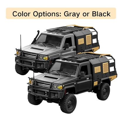 RC Rock Crawler, 2-Speed All Terrain RTR Hobby Car for Adult(Gray) - color: Silver