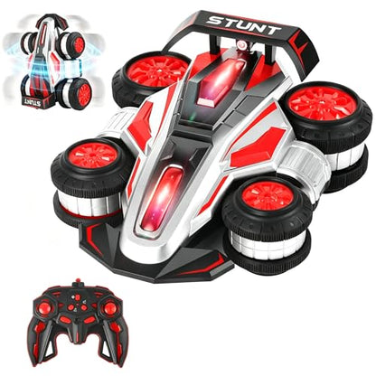 RC Car High Speed RC Stunt Car Toy as a Gift for Children | 360° Rotating RC Trucks with lights and music, High Speed Remote Control Car , upright walking cars, Toy for 6-12 Boys
