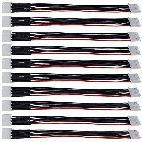 2S/3S/4S/5S/6S Battery Balance Charger Silicone Wire Extension Lead JST-XH Connector Adapter Plug Battery Wire Balance Leads Extension Cable for Li-Po Batteries(5s)