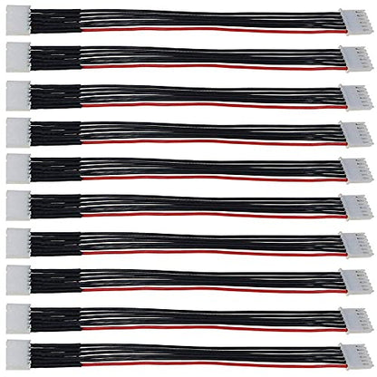 2S/3S/4S/5S/6S Battery Balance Charger Silicone Wire Extension Lead JST-XH Connector Adapter Plug Battery Wire Balance Leads Extension Cable for Li-Po Batteries(5s)