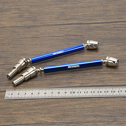 RCAWD 1/10 CVD Driveshafts for Kraton 4S V2 & Outcast 4S V2 Upgrades (Only Fit V2), Axles Joint Shafts Aluminum Parts for ARRMA #ARA311147#ARA4408V2#ARA4410V2 Blue
