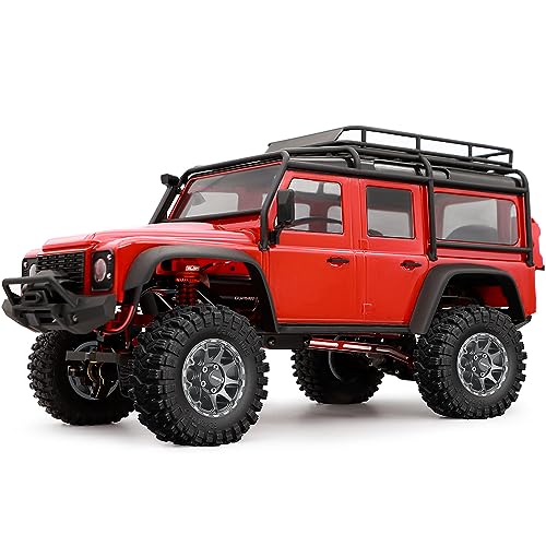 GLOBACT 1.2 Beadlock Wheel Tires 62*24mm for TRX4M SCX24 1/18 1/24 Titanium | 9-Spoke, Aluminum, Soft Sticky Rubber Tires