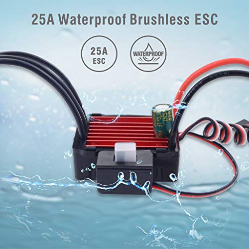 Hobby WP 1625 25A Brushed ESC Vehicle Speed Controller (1/16 1/18 Scale)