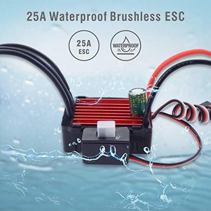 Hobby WP 1625 25A Brushed ESC Vehicle Speed Controller (1/16 1/18 Scale)