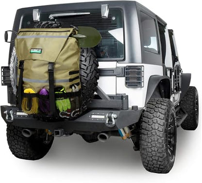 Spare Tire Trash Bag, Offroad Storage Bag for Jeep Truck SUV Car | Fits Up to 40" Tires, Easy to Attach, Heavy Duty Cargo Storage for Recovery Gear, Firewood & Camping Supplies