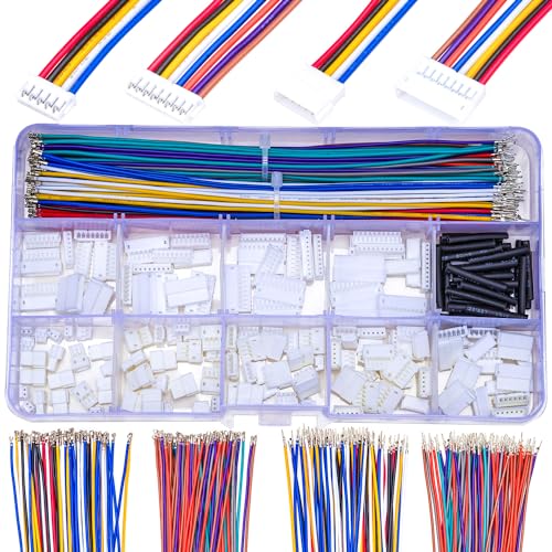 JST Connector Kit 1.5mm Pitch JST-ZH 1.5 Male Female Connector with Premium 28AWG Pre-Crimped Extension Cables,ZH 1.5mm Connector 2/3/4/5/6/7/8/9/10 Pin Male Female Housing (ZH-MF-Kit) - size: JST-1.5MM-ZH Male Female